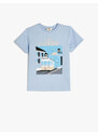 Koton T-Shirt Lisbon City Printed Short Sleeve Crew Neck Cotton