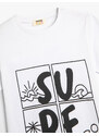 Koton T-Shirt Short Sleeve Crew Neck Surf Printed Cotton