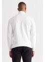 ALTINYILDIZ CLASSICS Men's Ecru Standard Fit Regular Cut Full Turtleneck Knitwear Sweater.