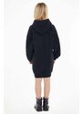 Dívčí šaty Tommy Hilfiger tmavomodrá barva, mini, oversize