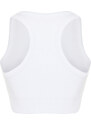 Trendyol White Corded Seamless/Seamless Padded Weightlifting Neck Sports Bra