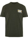 Trendyol Khaki Regular/Normal Fit Printed 100% Cotton Short Sleeve T-Shirt