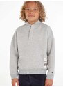 Dětská mikina Tommy Hilfiger šedá barva, melanžová