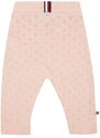 Kojenecké bavlněné tepláky Tommy Hilfiger růžová barva
