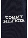Dětské tepláky Tommy Hilfiger tmavomodrá barva, s aplikací