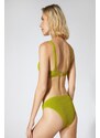 Koton Bikini Top Accessory Detailed Textured Strap Coated
