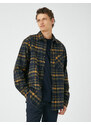 Koton Lumberjack Shirt Classic Collar Buttons Pocket Detailed Long Sleeve