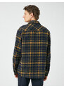 Koton Lumberjack Shirt Classic Collar Buttons Pocket Detailed Long Sleeve