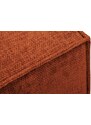Terakotově červená čalouněná podnožka Windsor & Co Eris 84 x 63 cm