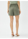 Koton Mini Shorts, Skirt, Modal-Mix Belt Detailed.