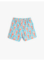 Koton Marine Shorts Lobster Printed Fishnet Lined.