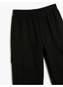 Koton Basic Jogger Sweatpants with Tie Waist, Pockets.