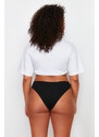 Trendyol Curve 2 White- 2 Tan- 1 Gray- 2 Black Packaged Plus Size Briefs