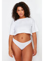 Trendyol Curve 2 White- 2 Tan- 1 Gray- 2 Black Packaged Plus Size Briefs