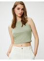 Koton Cotton Crop Halterneck Singlet