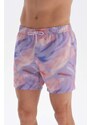 Dagi Lilac Watercolor Pattern Beach Shorts