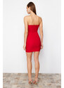 Trendyol Red Body-fitting Woven Elegant Evening Dress