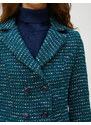 Koton Crop Blazer Tweed Buttoned Lined