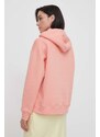 Mikina Gant dámská, růžová barva, s kapucí, s aplikací