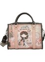Anekke vintage kabelka do ruky Peace & Love Pink