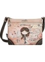 Anekke jednoduchá crossbody kabelka Peace & Love Pink