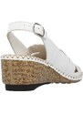 Letní sandály v bílé barvě Rieker 66189-80 bílá