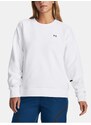 Mikina Under Armour Unstoppable Flc Crew-WHT