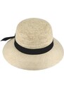 Fiebig Letní dámský slaměný klobouk Cloche - ručně pletený - Ekvádorská panama - "Crochet"