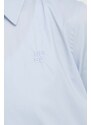 Košile HUGO dámská, bílá barva, regular, s klasickým límcem