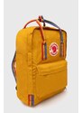 Batoh Fjallraven Kanken Rainbow dámský, oranžová barva, velký, s aplikací, F23620