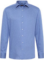 ETERNA Modern Fit pánská modrá košile s potiskem 100% bavlna Non Iron