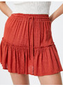 Koton Viscose Mini Skirt Lace Waist Flounce Relaxed Cut