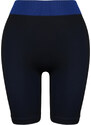 Trendyol Black Seamless/Seamless Color Block Sports Shorts Leggings