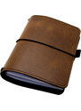 TlustyLeatherWorks Prémiový kožený zápisník AGNES ve stylu Midori vel.: MAXI (130x200mm)