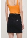 Džínová sukně Armani Exchange černá barva, mini, 8NYN61 Y3TAZ NOS