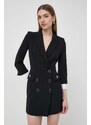 Šaty Elisabetta Franchi černá barva, mini, ABT1041E2
