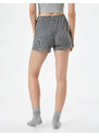 Koton Pajama Shorts with Ribbed Lace Detailed.