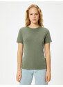 Koton Basic T-Shirt Short Sleeve Crew Neck Standard Cut Cotton