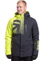 Meatfly pánská SNB & SKI bunda Shader Acid Lime/Black | Zelená