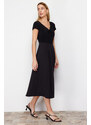 Trendyol Black Woven Midi Dress