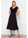 Trendyol Black Woven Midi Dress