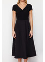 Trendyol Black Woven Midi Dress
