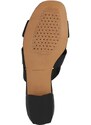 Kožené pantofle Geox D NEW ERAKLIA 15 dámské, černá barva, na podpatku, D4580A 00043 C9999