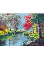 Malování podle čísel 30x40 cm - Divoká řeka