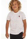 Dětské tričko Tommy Hilfiger šedá barva