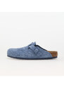 Pánské pantofle Birkenstock Boston BS Suede Leather Elemental Blue