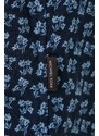 Lněná košile Michael Kors tmavomodrá barva, regular, s klasickým límcem