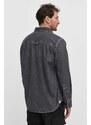 Džínová košile G-Star Raw pánská, šedá barva, regular, s klasickým límcem