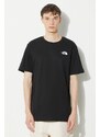 Bavlněné tričko The North Face M S/S Redbox Celebration Tee černá barva, s potiskem, NF0A87NVJK31