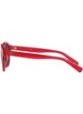 Dětské sluneční brýle Polo Ralph Lauren červená barva, 0PP9505U